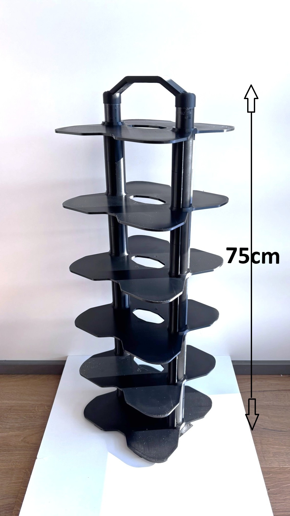 3D drukāts modulārs apavu plaukts